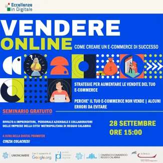 Locandina webinar EID - Vendere on line